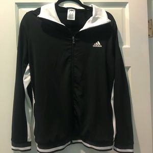 Adidas black warm up jacket